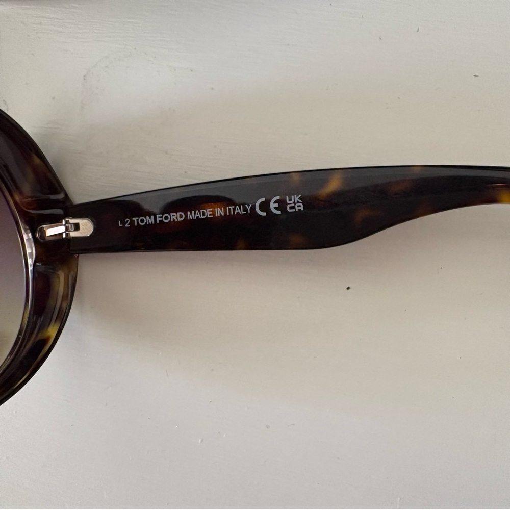 Tom Ford Annabelle Brown Oversized Sunglasses Round - Picture 4 of 6